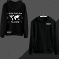 Premium Unisex Cotton Fleece Hoodie – Black