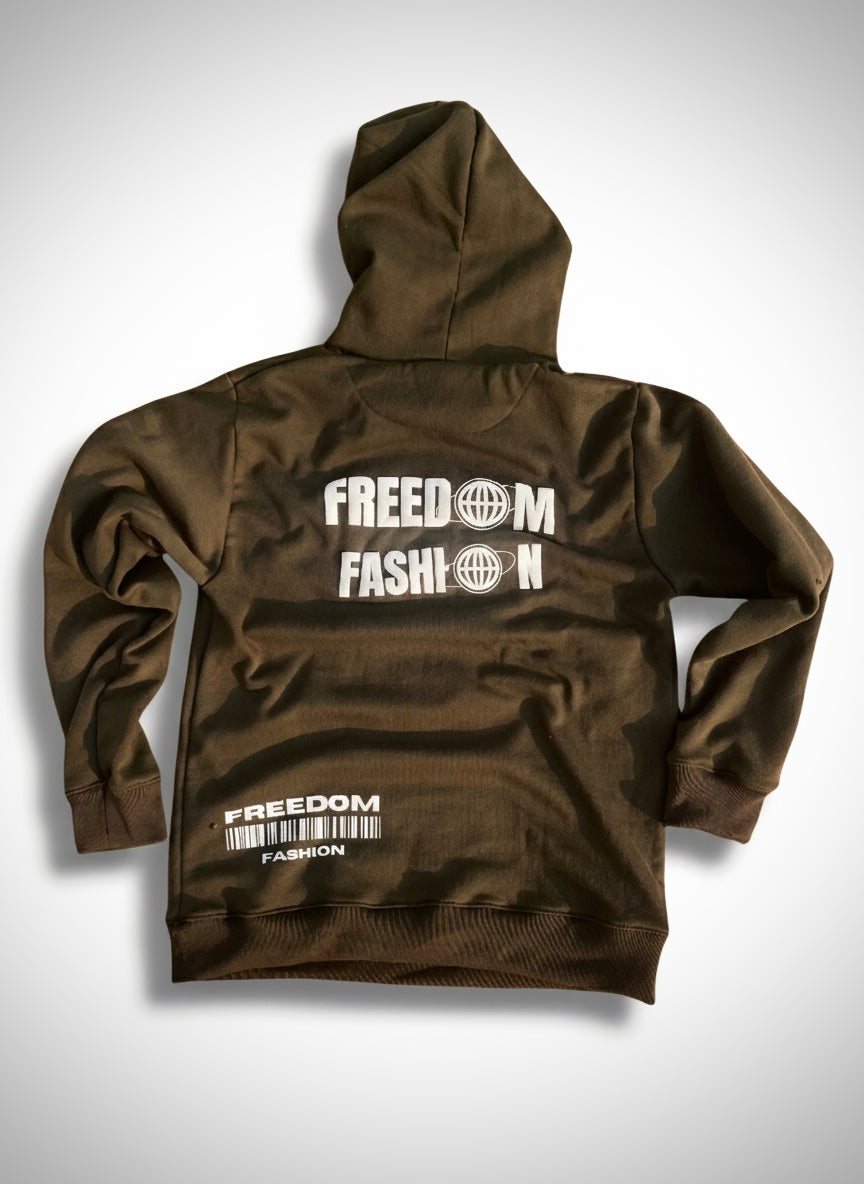 Unisex Premium Fleece Hoodie – Army Green | Winter Cotton Sweatshirt