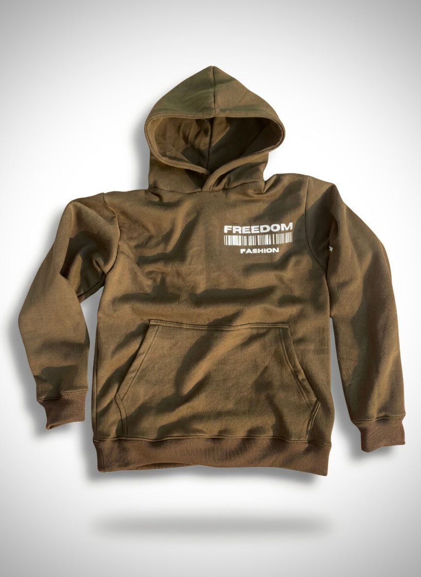 Unisex Premium Fleece Hoodie – Army Green | Winter Cotton Sweatshirt