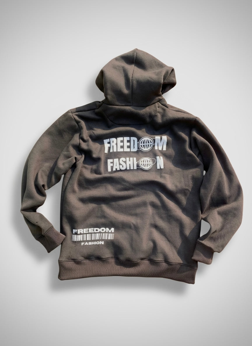 Grey Hoodie: Premium Unisex Cotton Fleece Hoodie