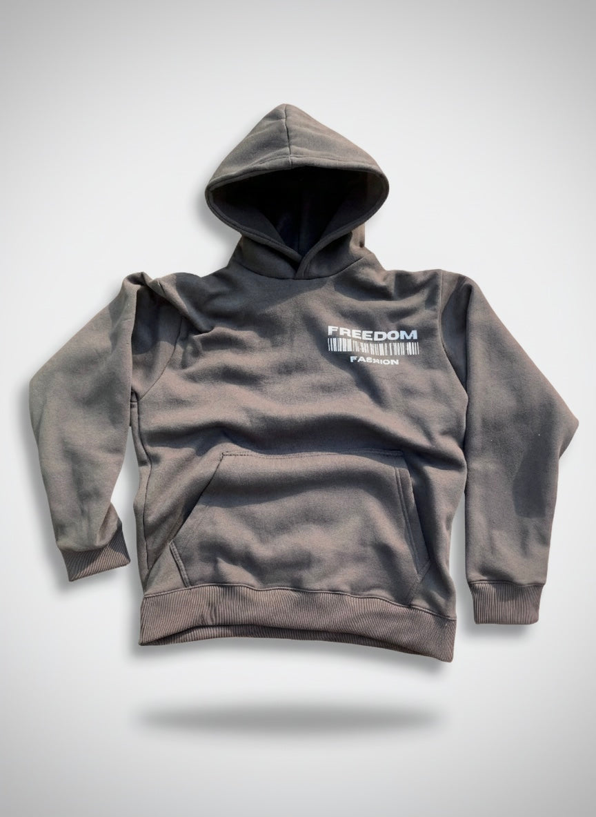 Grey Hoodie: Premium Unisex Cotton Fleece Hoodie
