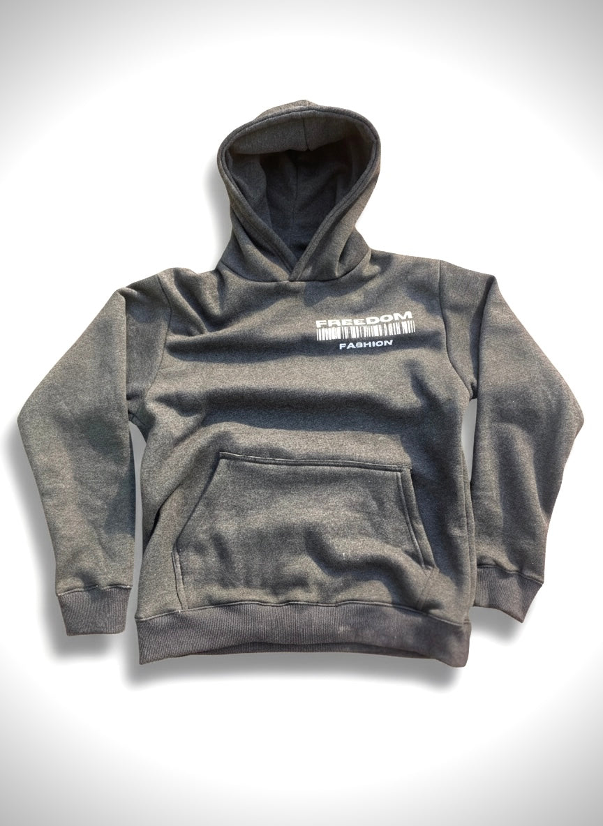 Unisex Heavy Fleece Hoodie – Charcoal Grey | Cozy Cotton Pullover
