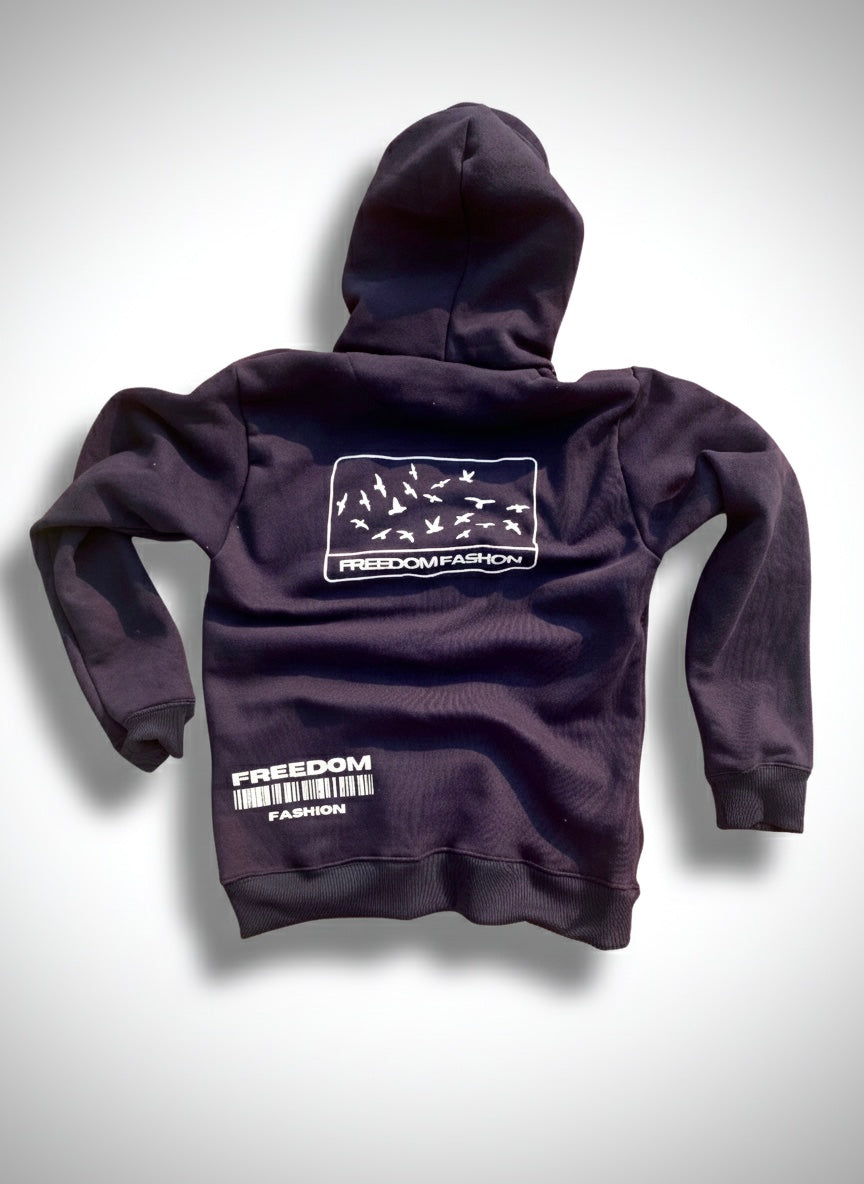 Blue Unisex Fleece Hoodie | Soft Cotton | Everyday Wear
