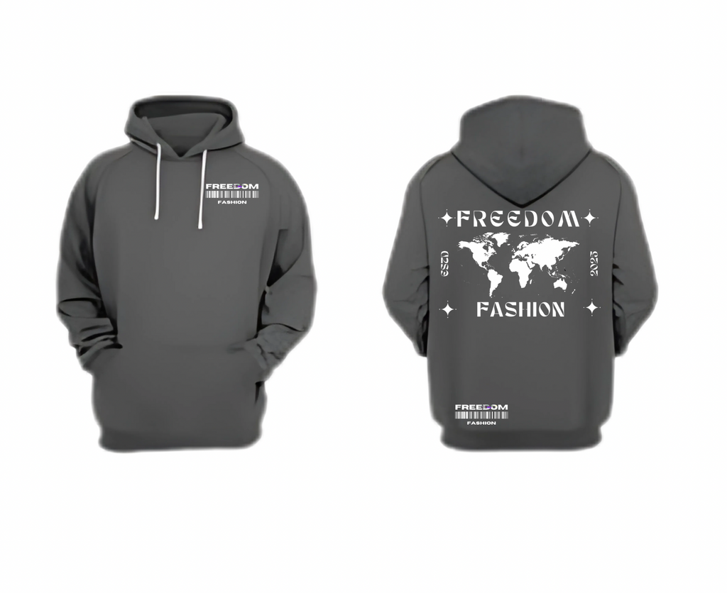 Grey Hoodie: Premium Unisex Cotton Fleece Hoodie