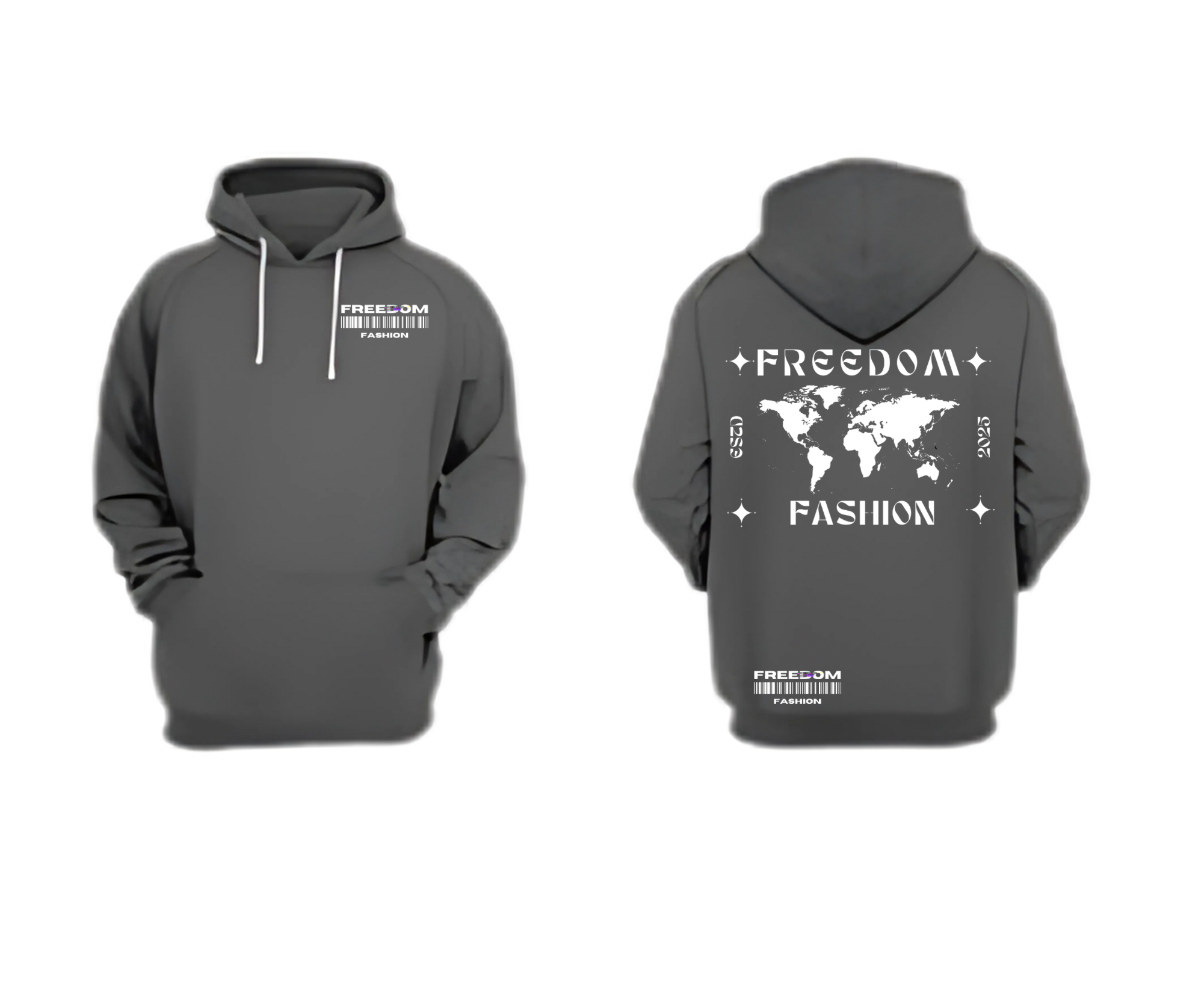 Grey Hoodie: Premium Unisex Cotton Fleece Hoodie