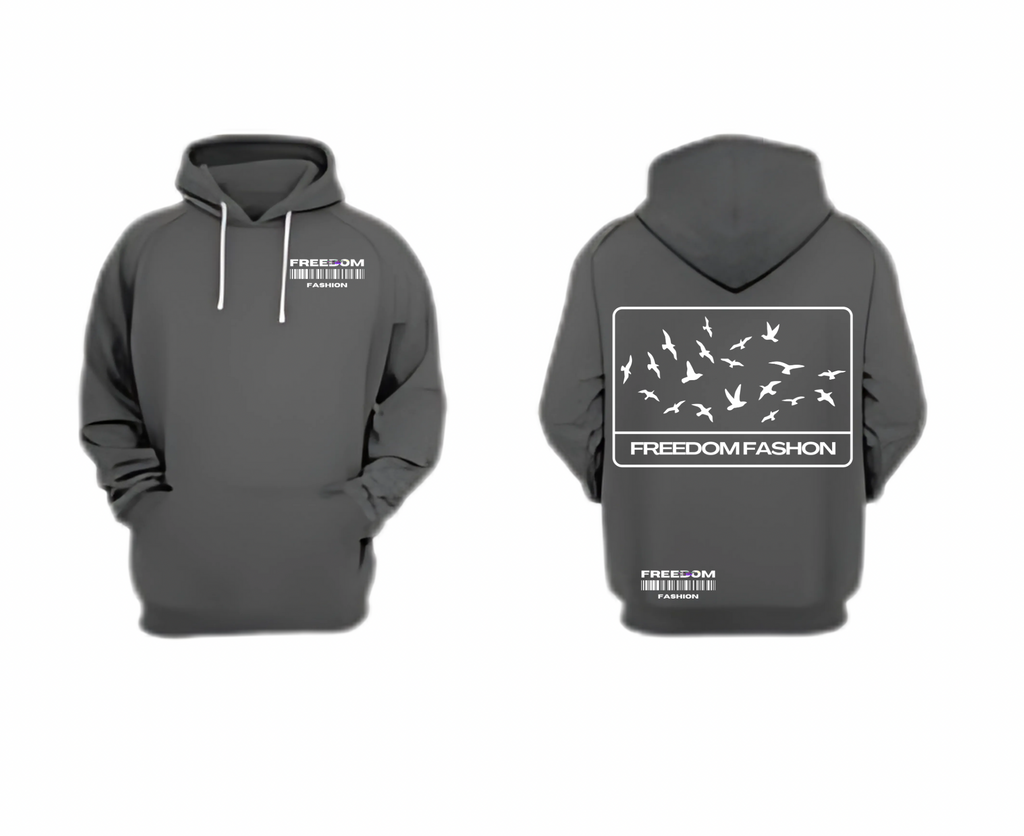 Grey Hoodie: Premium Unisex Cotton Fleece Hoodie