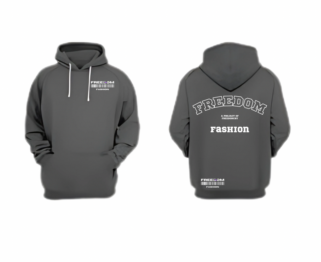 Grey Hoodie: Premium Unisex Cotton Fleece Hoodie