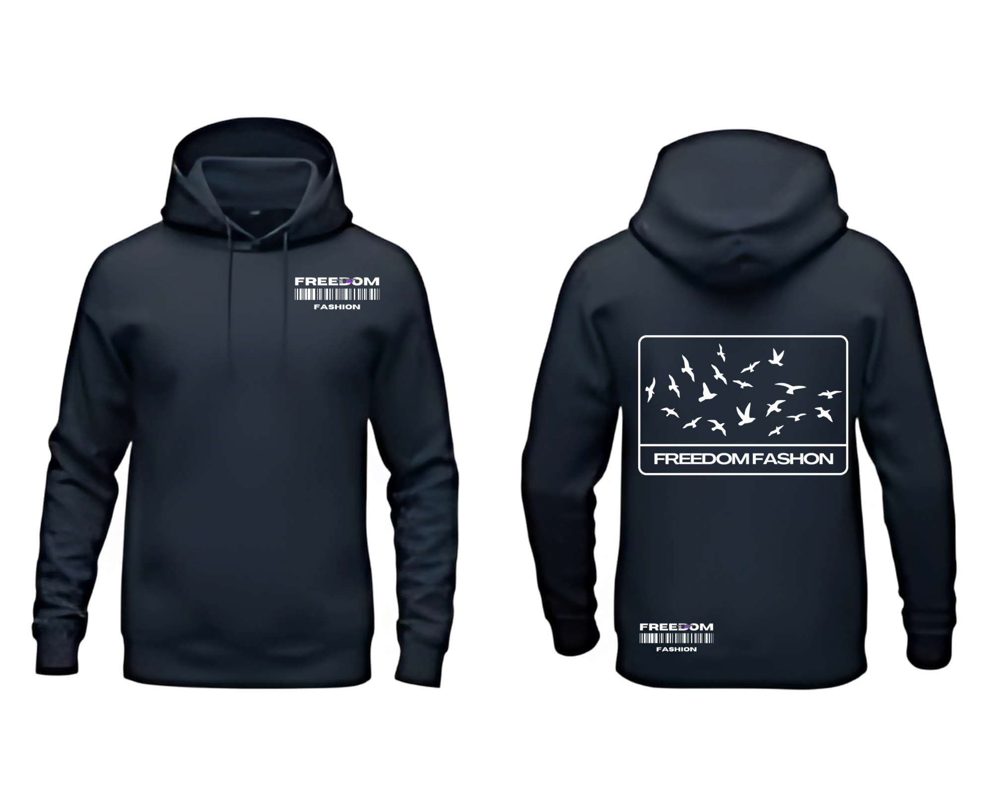 Blue Unisex Fleece Hoodie | Soft Cotton | Everyday Wear