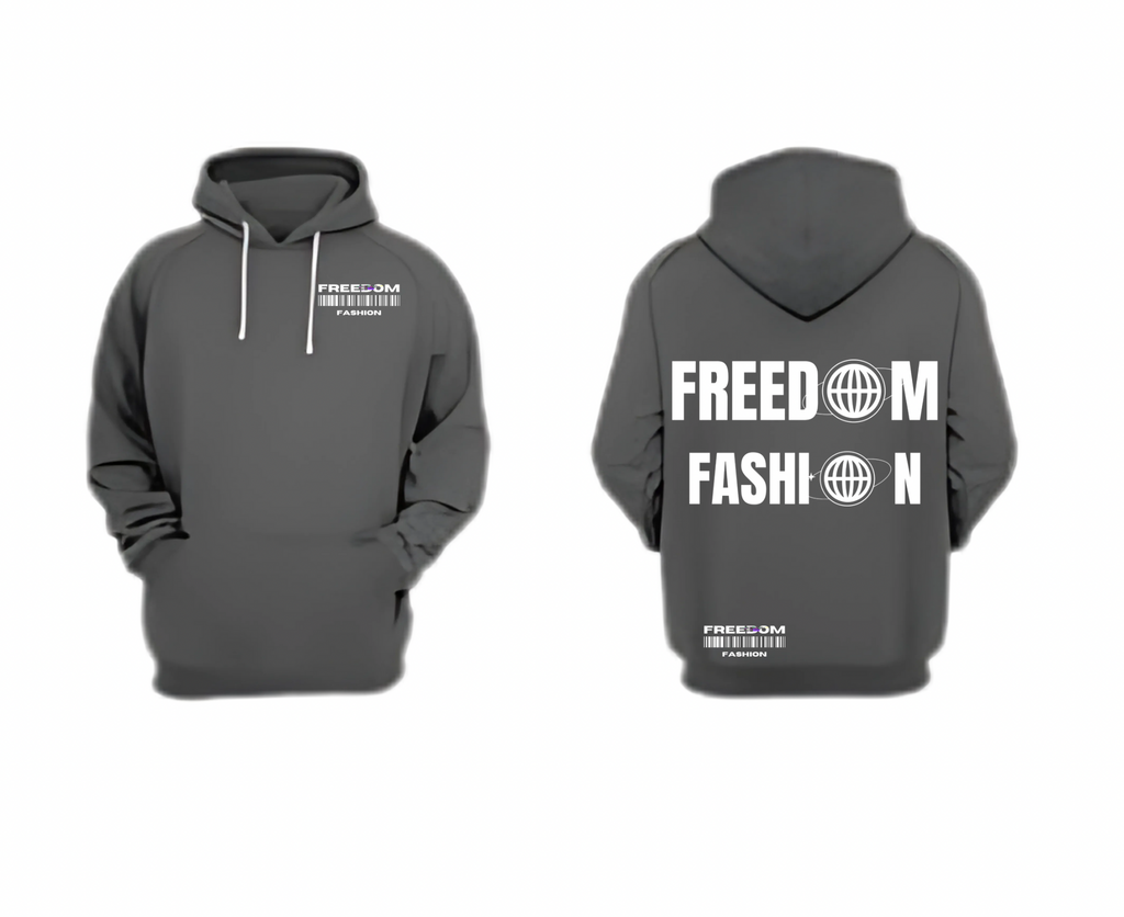 Grey Hoodie: Premium Unisex Cotton Fleece Hoodie