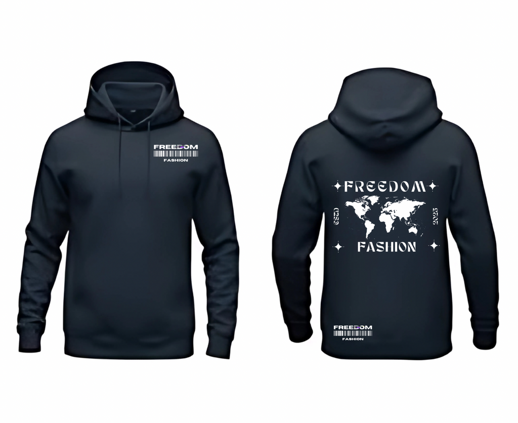 Blue Unisex Fleece Hoodie | Soft Cotton | Everyday Wear